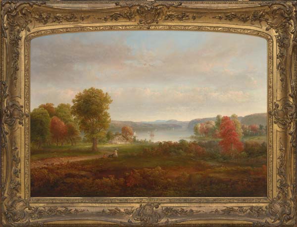 View on the Hudson - West Point - digital file from 